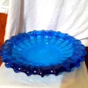 Big sapphire blue ashtray